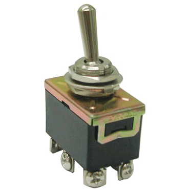 Circuit Test DPDT 15A, On-Off-On, Screw Terminal Toggle Switch